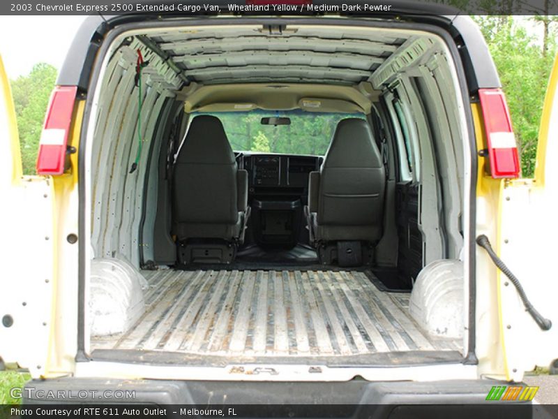 Wheatland Yellow / Medium Dark Pewter 2003 Chevrolet Express 2500 Extended Cargo Van