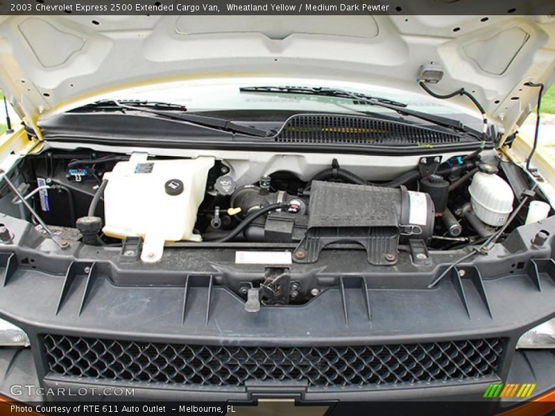 Wheatland Yellow / Medium Dark Pewter 2003 Chevrolet Express 2500 Extended Cargo Van
