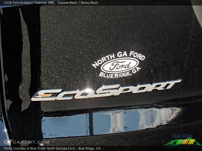 Shadow Black / Ebony Black 2018 Ford EcoSport Titanium 4WD
