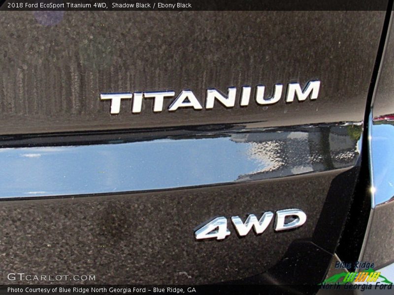 Shadow Black / Ebony Black 2018 Ford EcoSport Titanium 4WD
