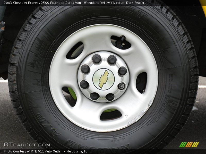 Wheatland Yellow / Medium Dark Pewter 2003 Chevrolet Express 2500 Extended Cargo Van