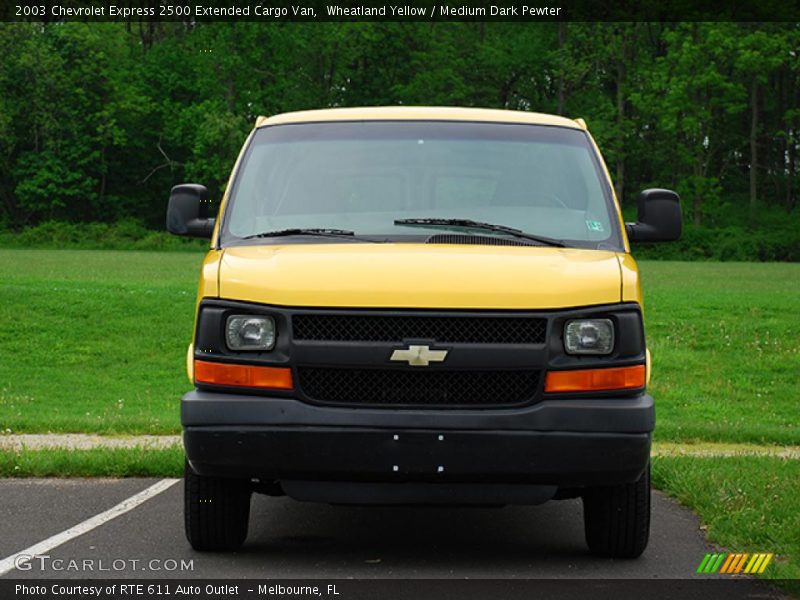 Wheatland Yellow / Medium Dark Pewter 2003 Chevrolet Express 2500 Extended Cargo Van