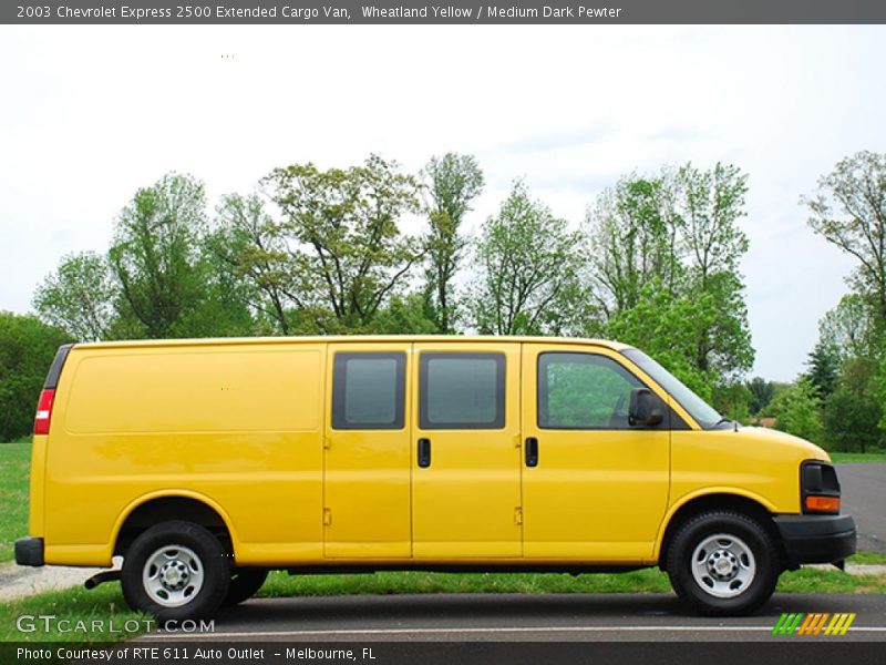 Wheatland Yellow / Medium Dark Pewter 2003 Chevrolet Express 2500 Extended Cargo Van