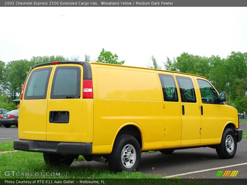 Wheatland Yellow / Medium Dark Pewter 2003 Chevrolet Express 2500 Extended Cargo Van