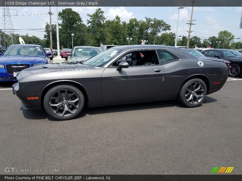 Destroyer Gray / Black 2018 Dodge Challenger SXT