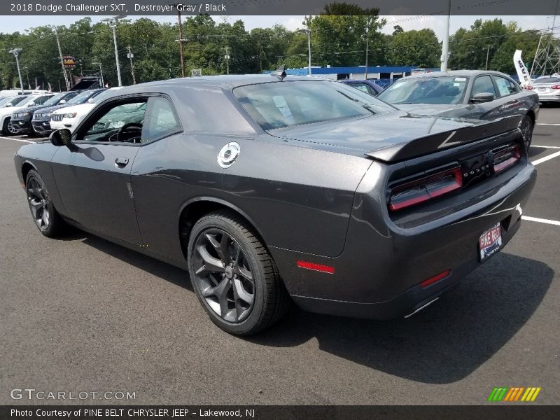 Destroyer Gray / Black 2018 Dodge Challenger SXT