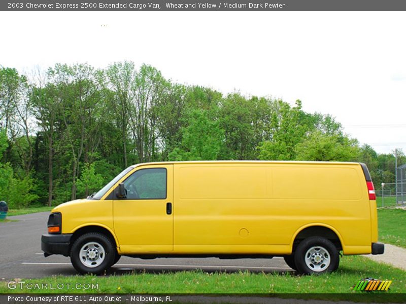 Wheatland Yellow / Medium Dark Pewter 2003 Chevrolet Express 2500 Extended Cargo Van