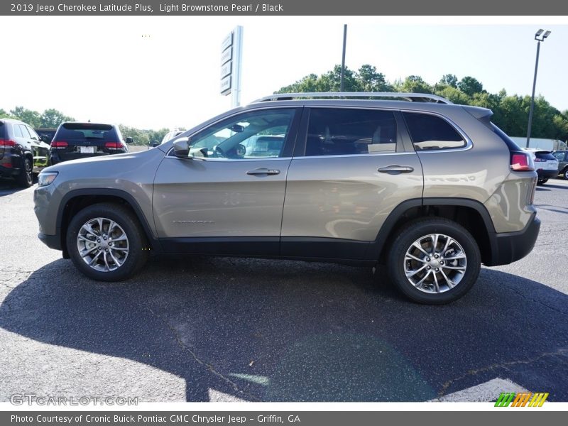 Light Brownstone Pearl / Black 2019 Jeep Cherokee Latitude Plus