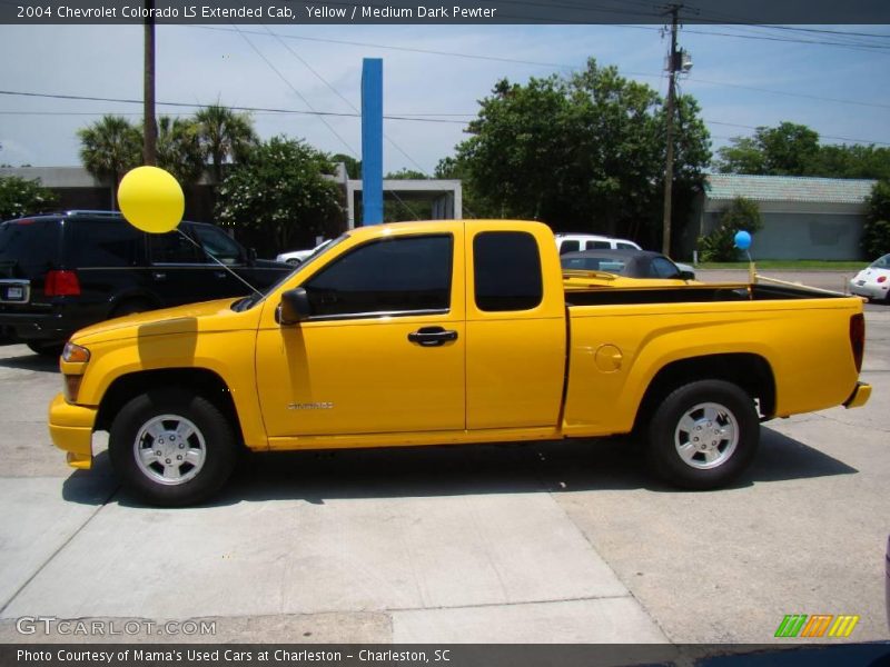 Yellow / Medium Dark Pewter 2004 Chevrolet Colorado LS Extended Cab