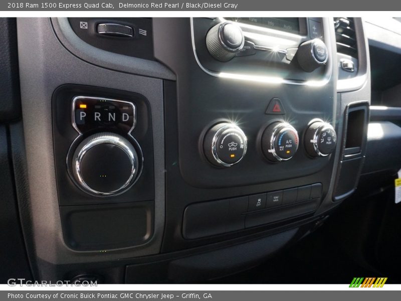 Delmonico Red Pearl / Black/Diesel Gray 2018 Ram 1500 Express Quad Cab