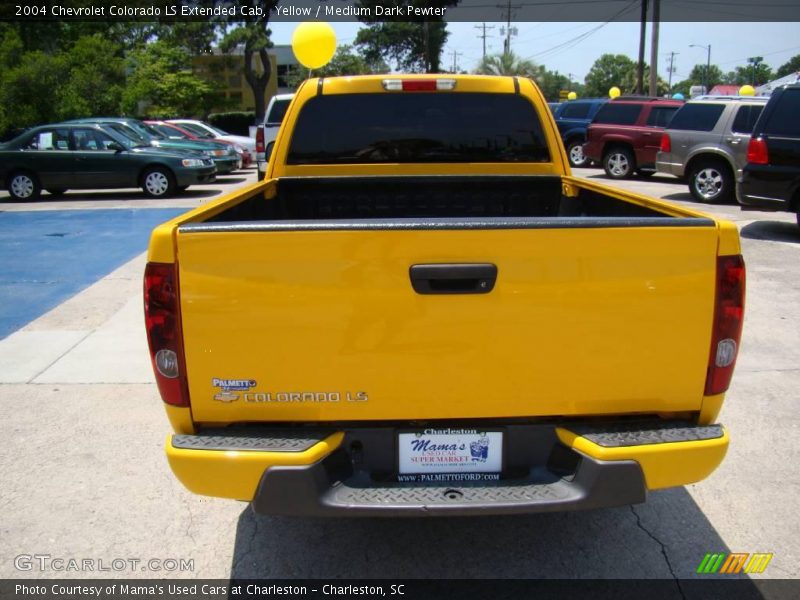 Yellow / Medium Dark Pewter 2004 Chevrolet Colorado LS Extended Cab
