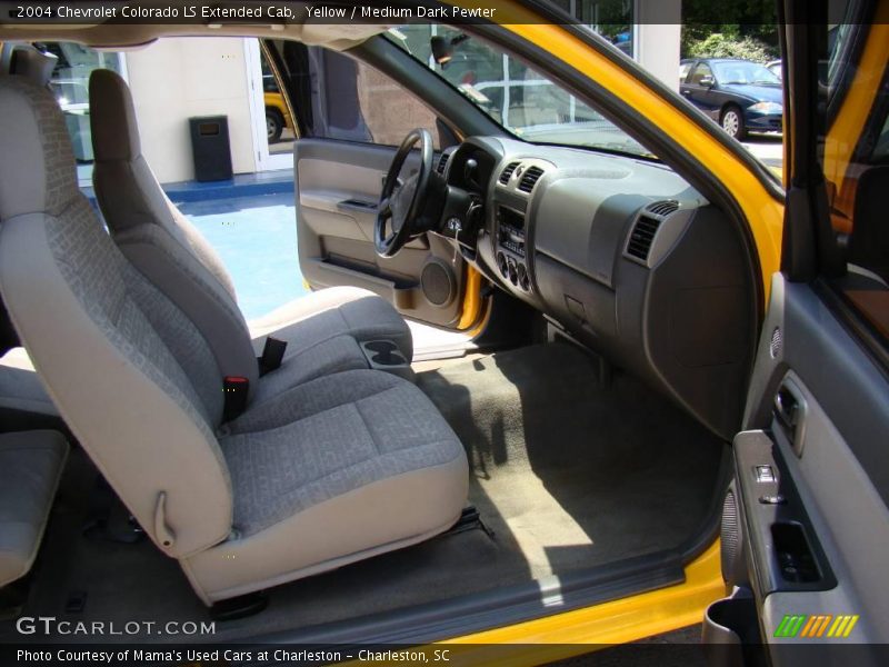 Yellow / Medium Dark Pewter 2004 Chevrolet Colorado LS Extended Cab