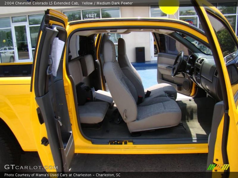 Yellow / Medium Dark Pewter 2004 Chevrolet Colorado LS Extended Cab