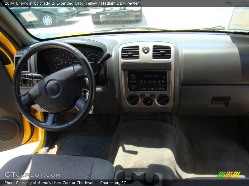 Yellow / Medium Dark Pewter 2004 Chevrolet Colorado LS Extended Cab