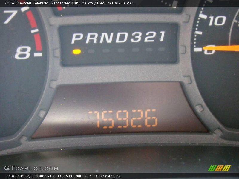 Yellow / Medium Dark Pewter 2004 Chevrolet Colorado LS Extended Cab