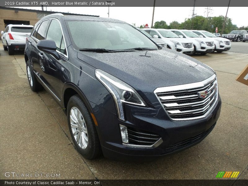 Harbor Blue Metallic / Sahara Beige 2019 Cadillac XT5 AWD