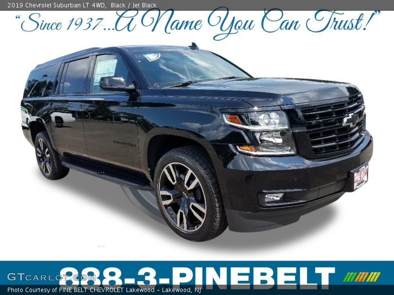 Black / Jet Black 2019 Chevrolet Suburban LT 4WD