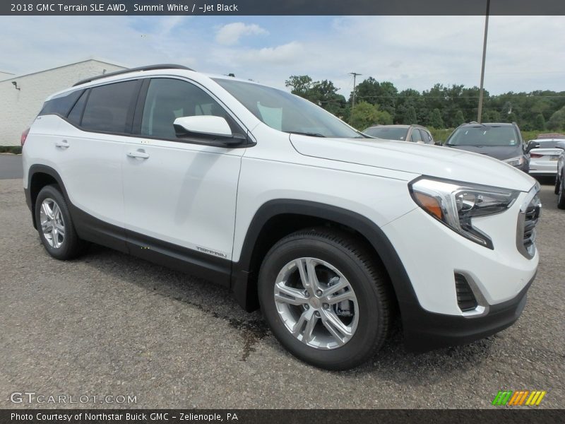 Summit White / ­Jet Black 2018 GMC Terrain SLE AWD