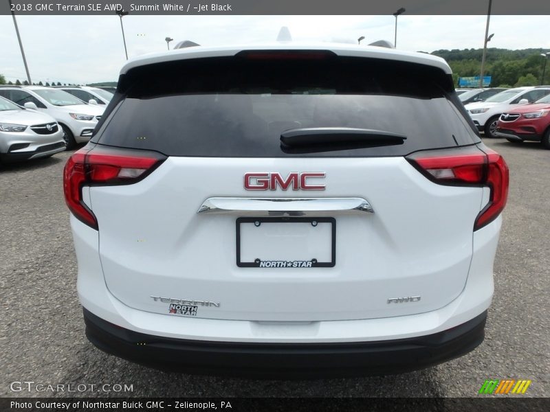 Summit White / ­Jet Black 2018 GMC Terrain SLE AWD