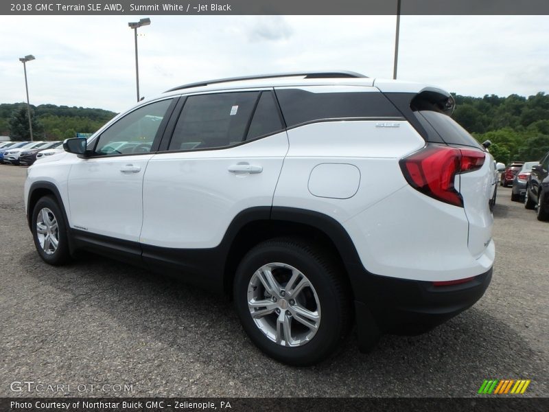 Summit White / ­Jet Black 2018 GMC Terrain SLE AWD