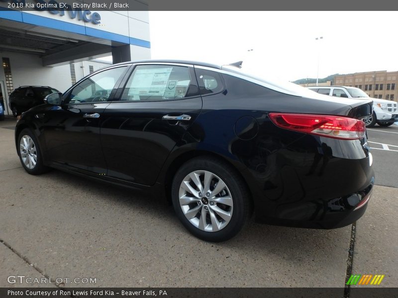 Ebony Black / Black 2018 Kia Optima EX