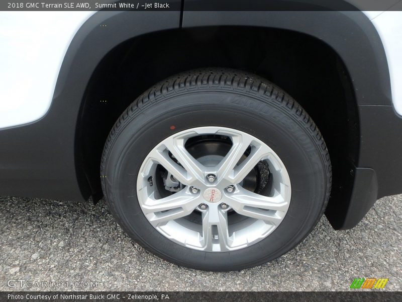 Summit White / ­Jet Black 2018 GMC Terrain SLE AWD