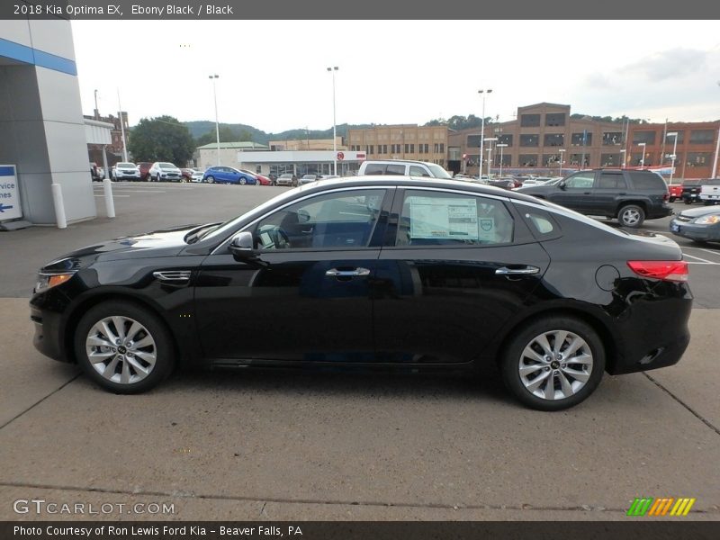 Ebony Black / Black 2018 Kia Optima EX