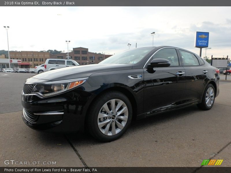 Ebony Black / Black 2018 Kia Optima EX