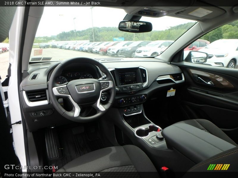 Summit White / ­Jet Black 2018 GMC Terrain SLE AWD