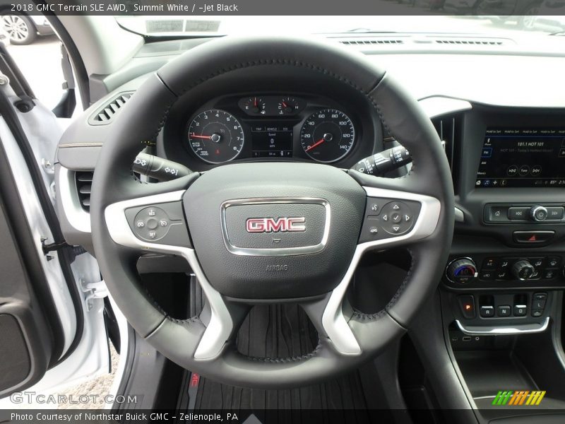 Summit White / ­Jet Black 2018 GMC Terrain SLE AWD
