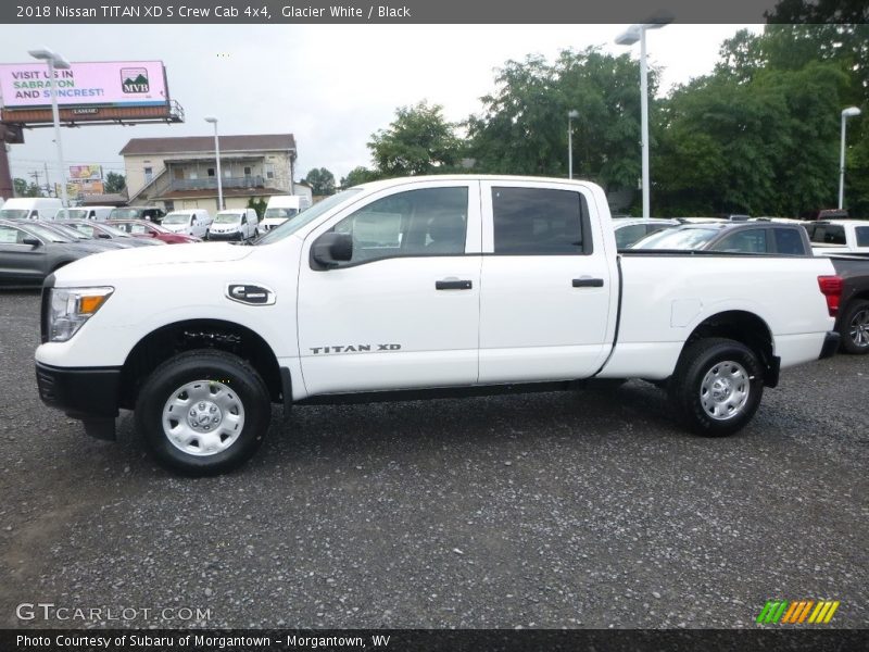 Glacier White / Black 2018 Nissan TITAN XD S Crew Cab 4x4