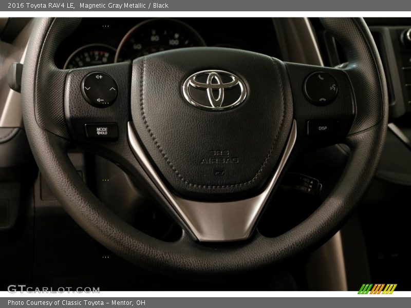 Magnetic Gray Metallic / Black 2016 Toyota RAV4 LE