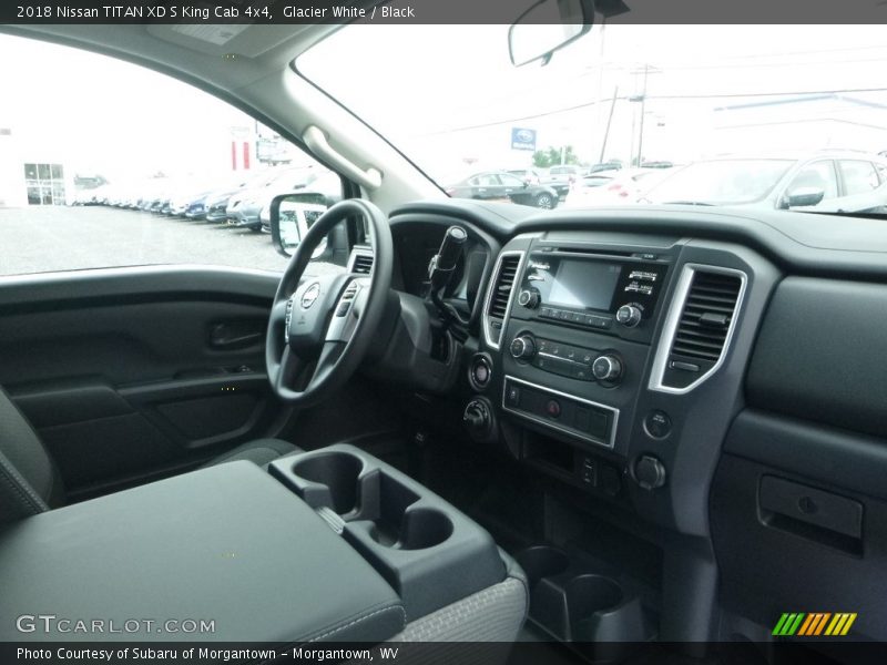 Glacier White / Black 2018 Nissan TITAN XD S King Cab 4x4