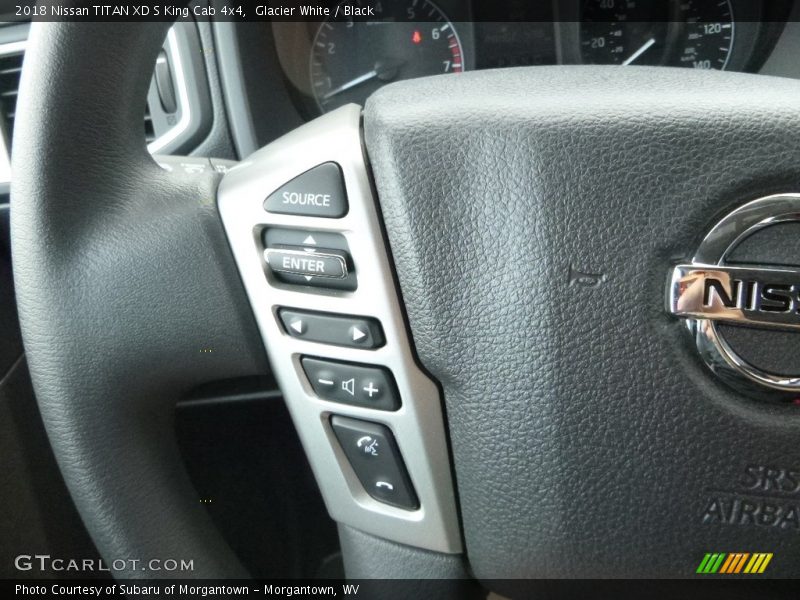 Glacier White / Black 2018 Nissan TITAN XD S King Cab 4x4