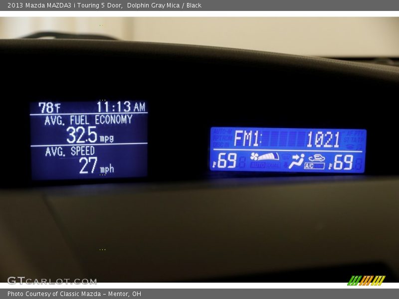 Dolphin Gray Mica / Black 2013 Mazda MAZDA3 i Touring 5 Door