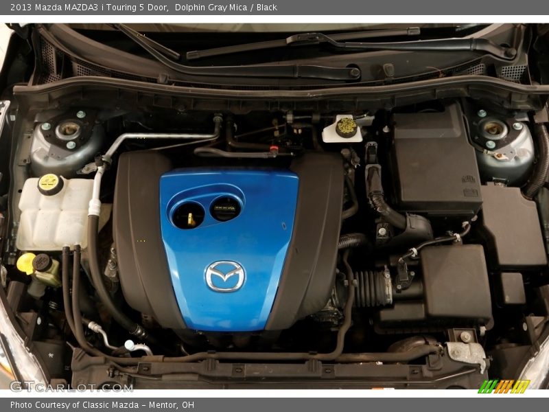 Dolphin Gray Mica / Black 2013 Mazda MAZDA3 i Touring 5 Door