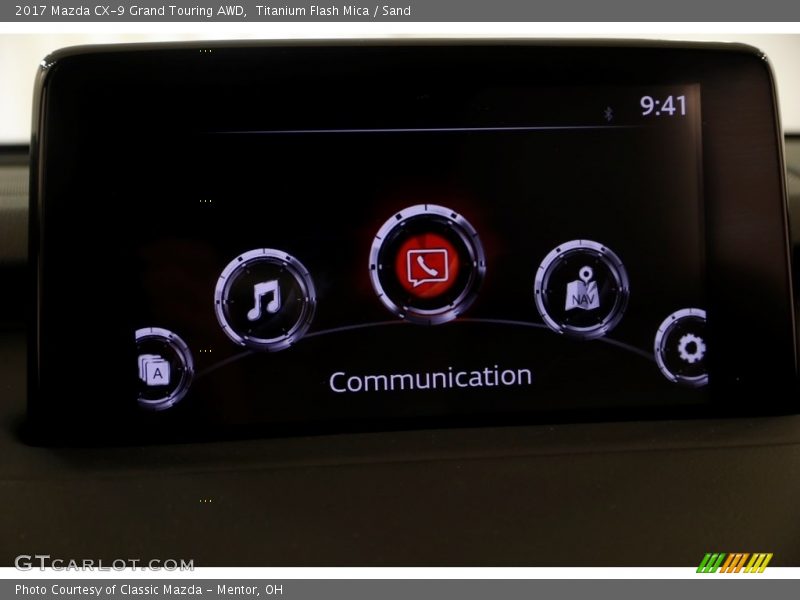 Titanium Flash Mica / Sand 2017 Mazda CX-9 Grand Touring AWD