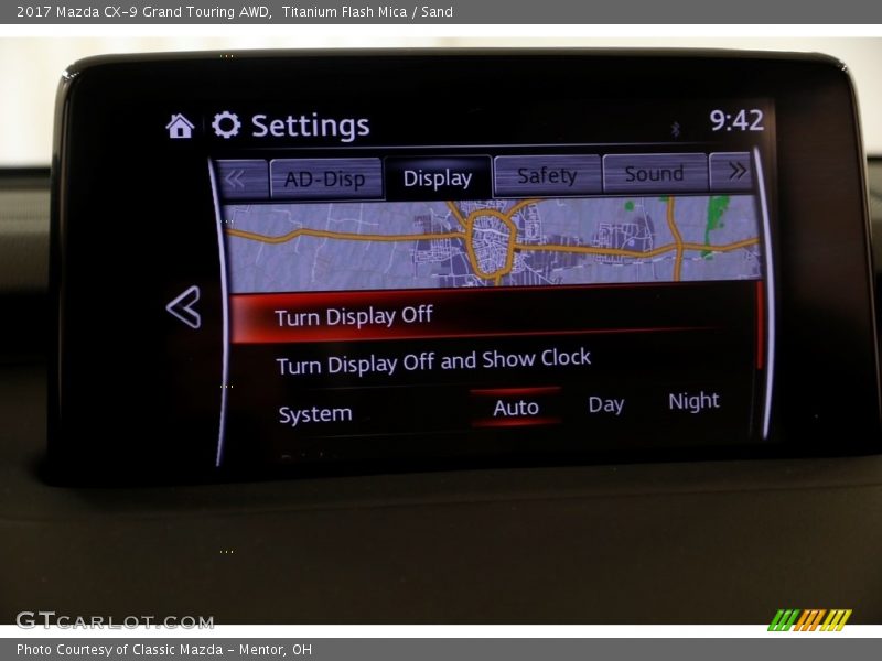 Titanium Flash Mica / Sand 2017 Mazda CX-9 Grand Touring AWD