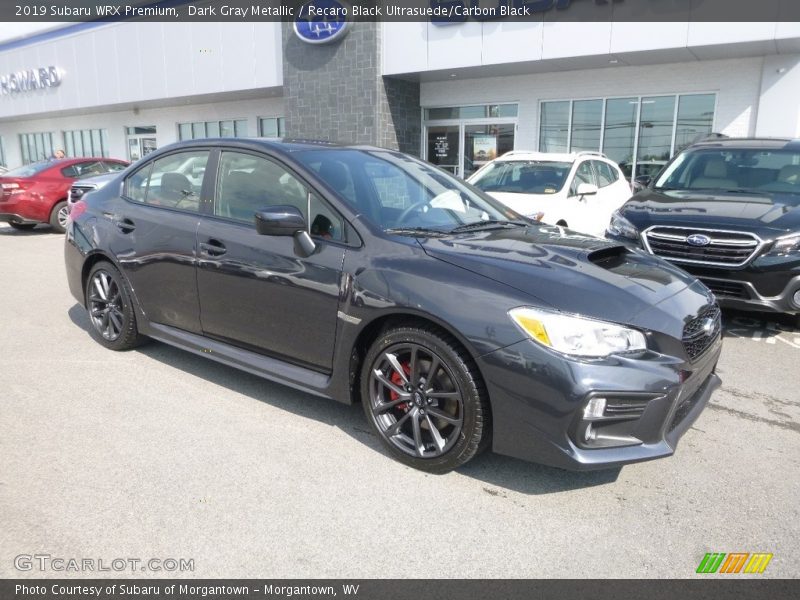 Dark Gray Metallic / Recaro Black Ultrasuede/Carbon Black 2019 Subaru WRX Premium