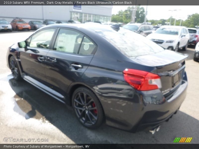 Dark Gray Metallic / Recaro Black Ultrasuede/Carbon Black 2019 Subaru WRX Premium