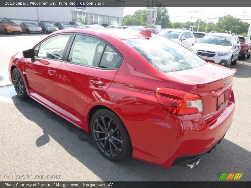 Pure Red / Carbon Black 2019 Subaru WRX Premium