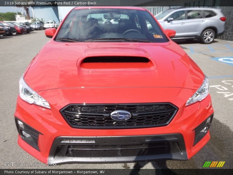 Pure Red / Carbon Black 2019 Subaru WRX Premium