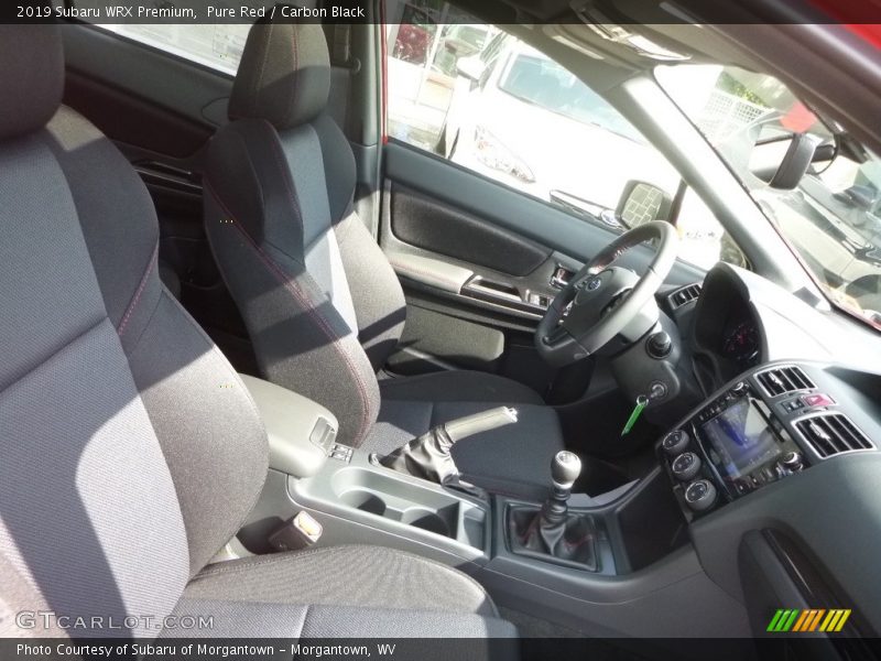 Front Seat of 2019 WRX Premium