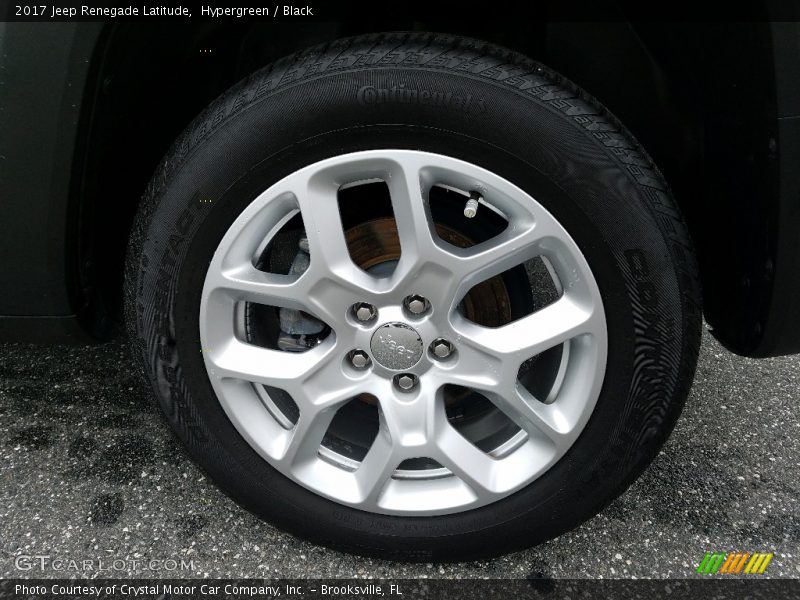 Hypergreen / Black 2017 Jeep Renegade Latitude