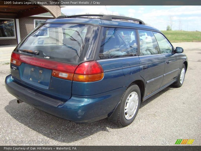 Spruce Green Pearl Metallic / Gray 1995 Subaru Legacy L Wagon