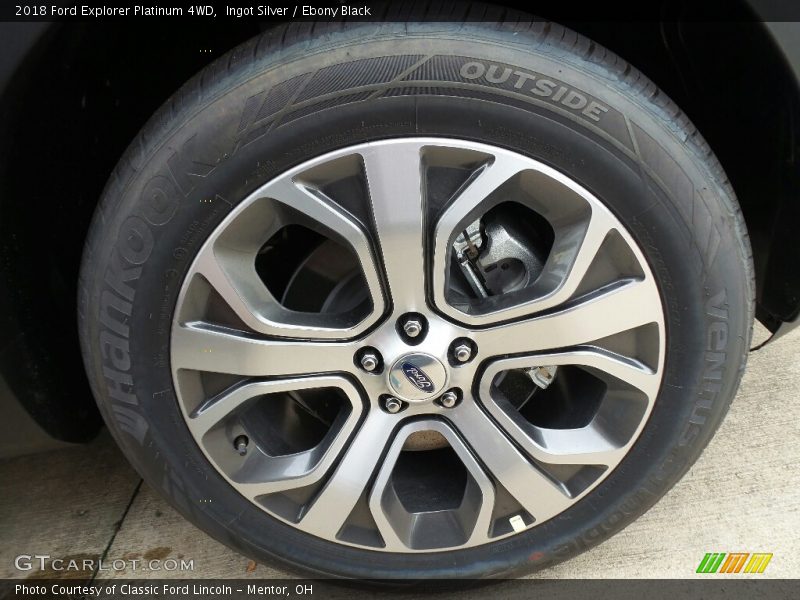 Ingot Silver / Ebony Black 2018 Ford Explorer Platinum 4WD
