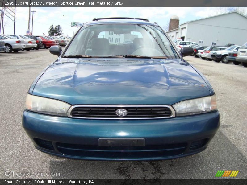 Spruce Green Pearl Metallic / Gray 1995 Subaru Legacy L Wagon