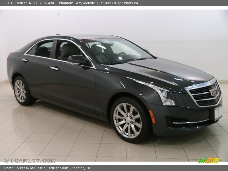 Phantom Gray Metallic / Jet Black/Light Platinum 2018 Cadillac ATS Luxury AWD