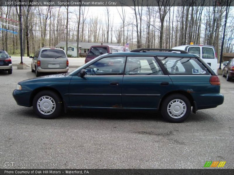 Spruce Green Pearl Metallic / Gray 1995 Subaru Legacy L Wagon