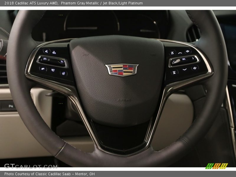 Phantom Gray Metallic / Jet Black/Light Platinum 2018 Cadillac ATS Luxury AWD